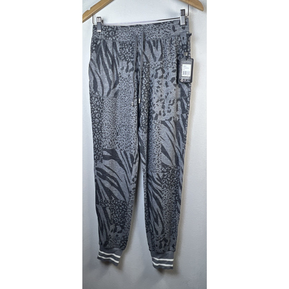 P J Salvage Animal Print Patch Cardigan pants set jogger lounge relaxing XS NWT - Picture 12 of 16